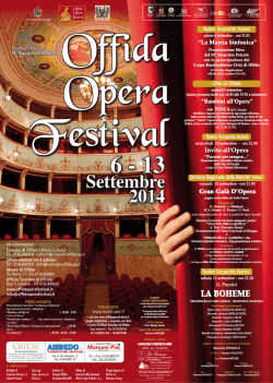 Cartellone 2014 - Offida Opera Festival