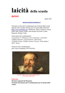 Laicit&agrave; della scuola News - Aprile 2014