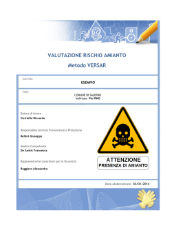 22 Esempio valutazione luogo con amianto