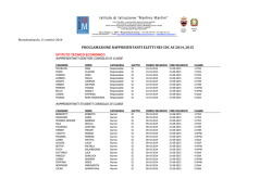 PROCLAMAZIONE RAPPRESENTANTI ELETTI NEI CDC AS