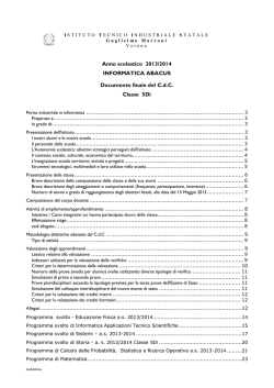 Anno scolastico 2013/2014 INFORMATICA