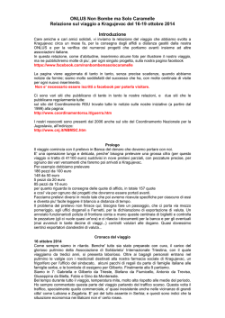 leggi la relazione - coordinamento rsu