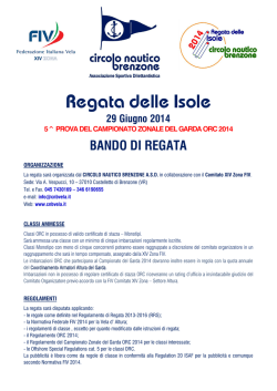 Regata delle Isole - Circolo Nautico Brenzone