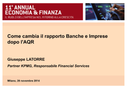 Come cambia il rapporto Banche e Imprese dopo l