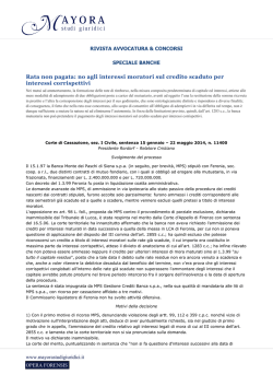 Apri comunicato - Mayora Studi Giuridici