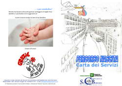 Carta dei servizi - percorso nascita opuscolo