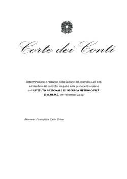 Sezione del controllo sugli Enti - Delibera n. 65