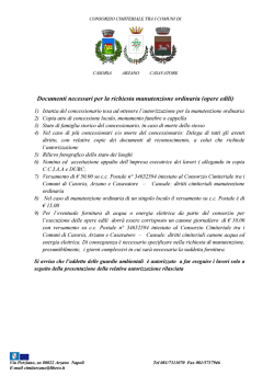 Documenti occorrenti per le autorizzazioni opere edili ordinarie e