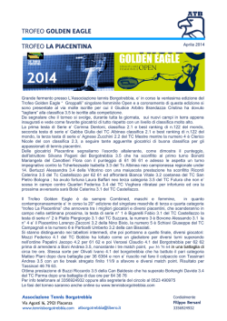 articolo di inizio open trofeo golden eagle copia