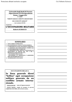 Slides della lezione - Universit&agrave; degli Studi di Ferrara