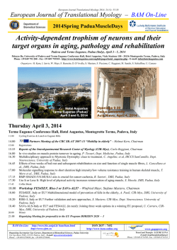 European Journal of Translational Myology