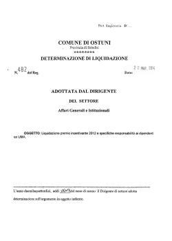 adottata dal dirigente del settore