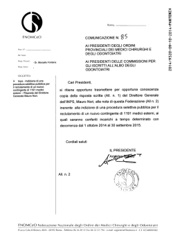 F N O M CeO - Ordine dei Medici Chirurghi e degli Odontoiatri