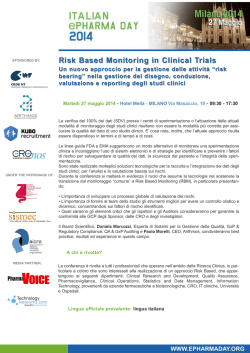 Risk Based Monitoring in Clinical Trials