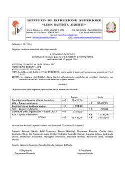 Delibere seduta 27.6.2014 - Istituto di Istruzione Superiore Leon