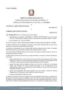 scarica la sentenza - Giurisprudenza delle imprese