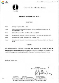 Universit&agrave; Vita~Salute San Raffaele