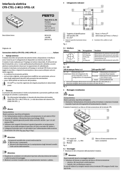 Interfaccia elettrica CPX-CTEL-2-M12-5POL-LK