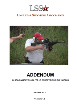 addendum - al regolamento lssa per le competizioni rifle in italia