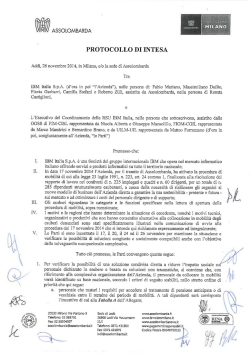 26/11/2014 (Doc.) Protocollo di Intesa