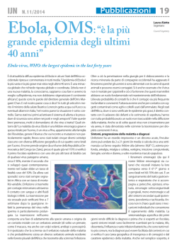 Ebola, OMS: “è la più grande epidemia degli