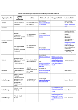Elenco delle Autorit&agrave; competenti regionali per l