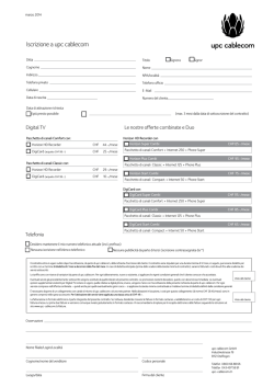 Contratto - UPC Cablecom