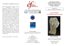 Les Fatimides et la M&eacute;diterran&eacute;e centrale