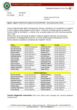 M14045 Convocazione Raduno 16-11-2014