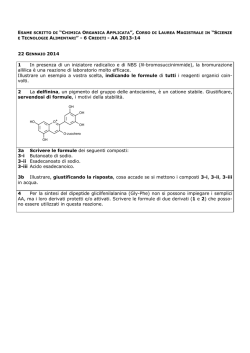 E TECNOLOGIE ALIMENTARI&rdquo; - 6 CREDITI - AA 2013