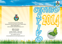 crd - primaria volantino 2014 - Comune di Caronno Pertusella