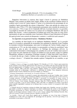 Maddalena Raffi Marliani ou le paradoxe