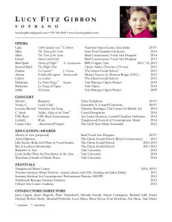 Download Resume - Lucy Fitz Gibbon, soprano