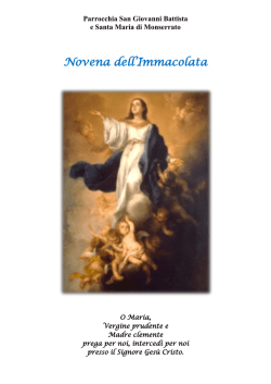 Novena dellImmacolata 2014