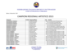Artistico - FIHP Comitato Regionale Lombardia Federazione Italiana