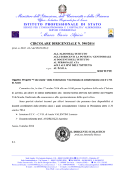 CircDirig 390 Progetto Vela Scuola