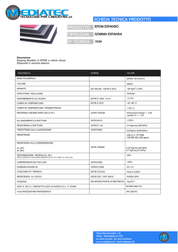 SCHEDA TECNICA PRODOTTO PRODOTTO TIPOLOGIA N