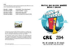 Iscrizione CRE 2014 ragazzi - Oratorio Brembo di Dalmine