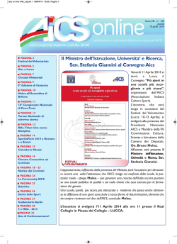 AICS ON LINE N&deg; 349 del 10/04/2014