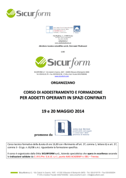 SPAZI CONFINATI 19e20mag