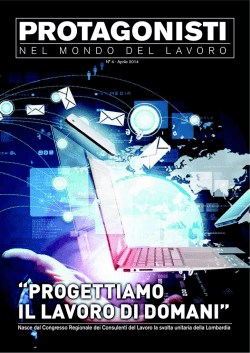 Scarica il numero di Aprile 2014 in formato pdf