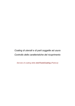 Coating di utensili e di parti soggette ad usura