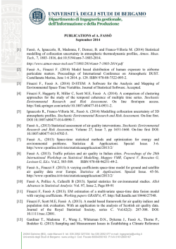 Publications - Universit&agrave; degli studi di Bergamo