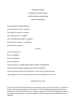 Cass. pen. sez. I, 9 settembre 2014 (ud. 6 giugno 2014), n. 37366