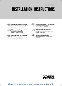 INSTALLATION INSTRUCTIONS