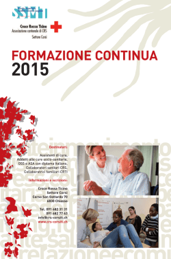 Crti-ssmt formazione continua 2015