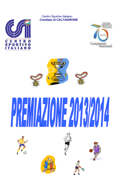 Centro Sportivo Italiano Comitato di CALTAGIRONE
