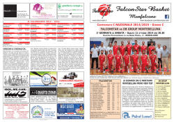 2^ Giornata Andata - 11 ottobre 2014