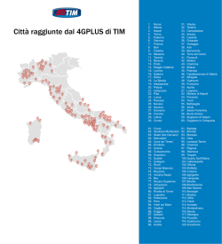 Scopri le città raggiunte dal 4G+ di TIM