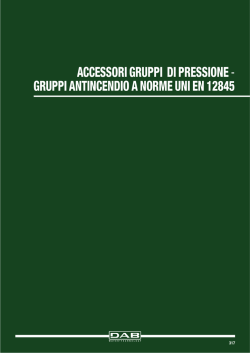 accessori gruppi di pressione